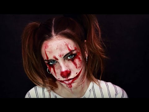 3. CREEPY GIRL – Halloween makeup tutorial || Paulabrookie
