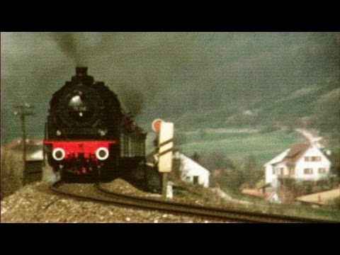 Dampfloks Baureihe 64 & 78 in der Lautlinger Steige - Steam train 1974