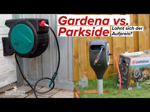 GARDENA vs. PARKSIDE Schlauchaufroller - Ist Gardena den Aufpreis wert?