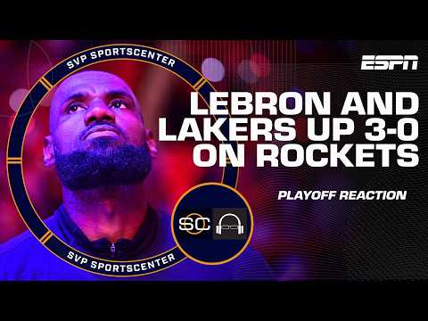 NBA Playoff Reaction 🍿 LeBron’s vintage performance puts Rockets on the brink | SC with SVP