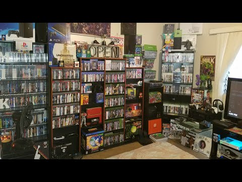 2018 VIDEO GAME ROOM TOUR!!/ 1/1/18