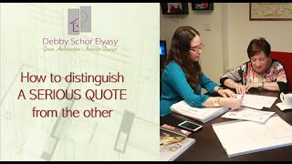 How to distinguish a serious quote from the other