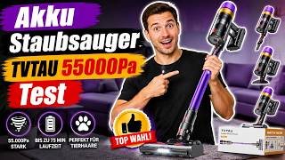 Akku Staubsauger Test – TVTAU 55000Pa im Alltag: stark genug für Tierhaare?