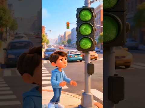 🚦🐦 إشارة المرور الغامضة وبيت العصفورة الصغير 🌧️🏠~#shorts