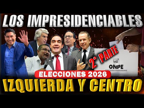 CONOCE LOS CANDIDATOS PRESIDENCIALES  DE IZQUIERDA Y CENTRO PARA LAS ELECCIONES 2026 VICEPRESIDENTES