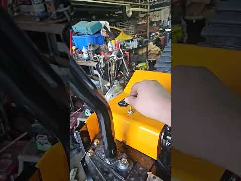 Mini excavator  cooler an filter installed