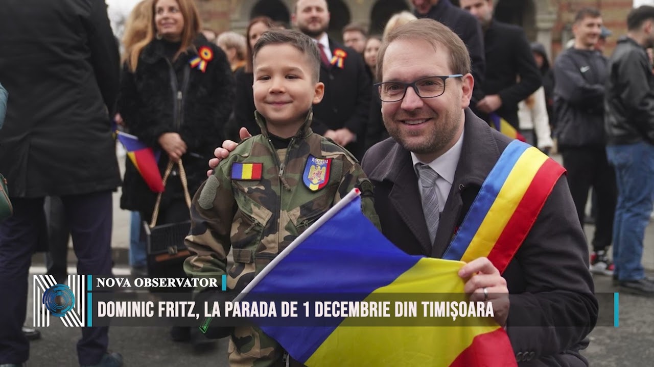 Dominic Fritz, la parada de 1 Decembrie din Timișoara