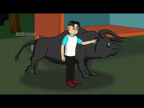 Tukang Bakso Dikejar Pocong Lucu dan Banteng   #kartun #hantu #lucu