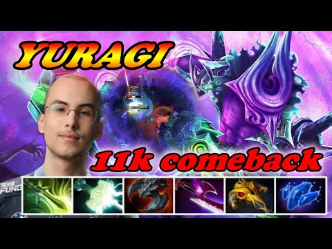 Yuragi Faceless Void 11k comeback super high damage combo | 7.33 Immortal Best Ranked Gameplay