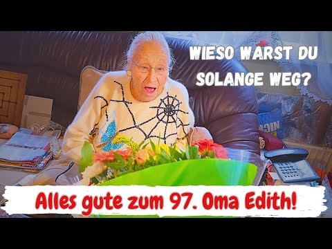 It's Grandma Edith's birthday! Happy 97th and get well soon!