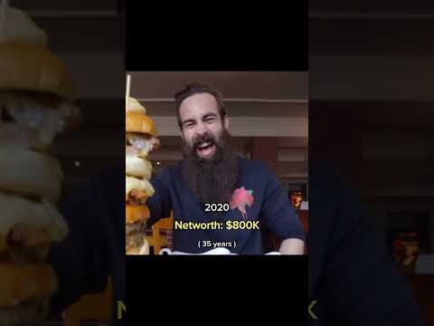 BeardMeatsFood (Adam’s) networth over the years… #networth #beardmeatsfood #youtuber