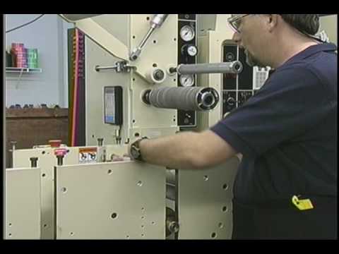 Loading a Die and Centering Stock on a Flexo Press