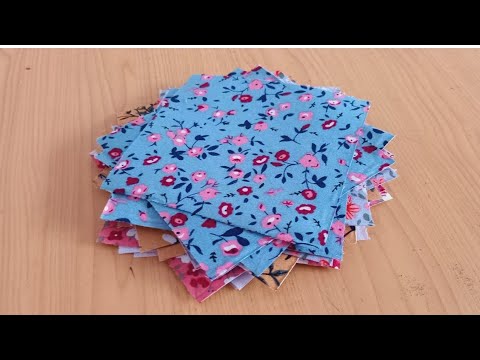 This is the great idea for 4" fabric squares into BEAUTIFUL quilt pattern 