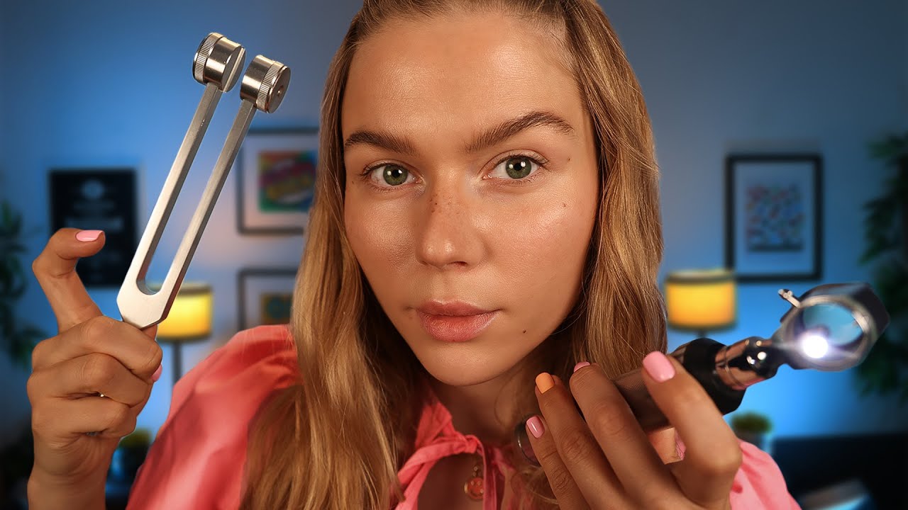ASMR There is Something In Your Ear.  Ear Exam & Hearing Test ~ Soft Spoken