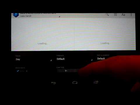 How to change font size in books on Google Nexus Play Books app