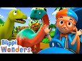 Blippi Learns About Giant Dinosaurs Blippi Wonders Animated Series Cartoons For Kids
