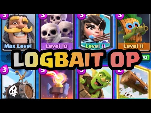 Improved Logbait Gameplay - Playing Logbait in 12 wins Classic Challenge - Clash Royale Gameplay