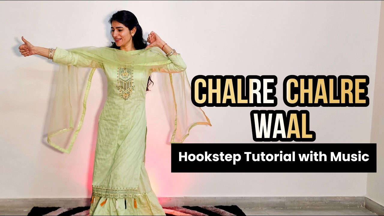 CHALRE CHALRE WAAL hookstep Tutorial with Music | Tu Sawan Phul Kasturi |Easy dance steps by Vartika