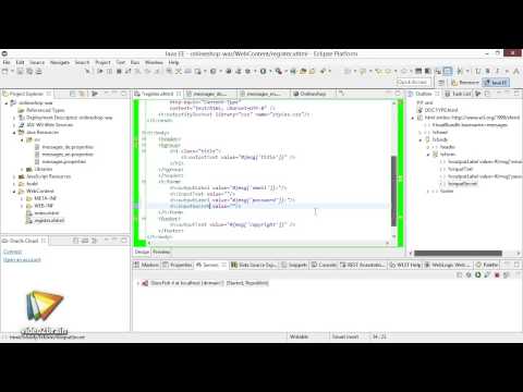 Onlineshop mit Java EE und Oracle DB Tutorial: Ein Registrierungsformular erzeugen |video2brain.com