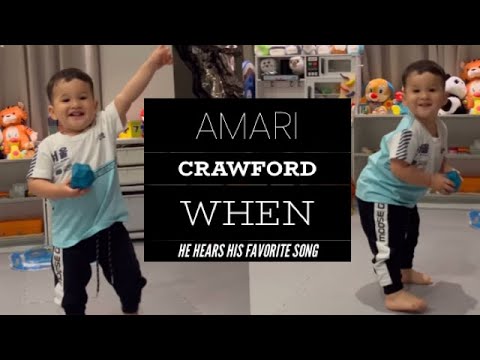 Amari Crawford cute dance moves when he hears his fave song| Coleman Garcia Crawford | updates