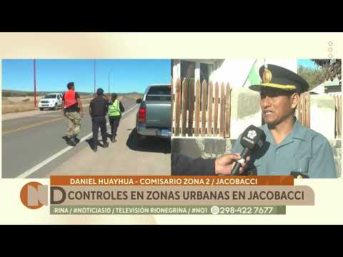 Controles en zonas urbanas de Jacobacci
