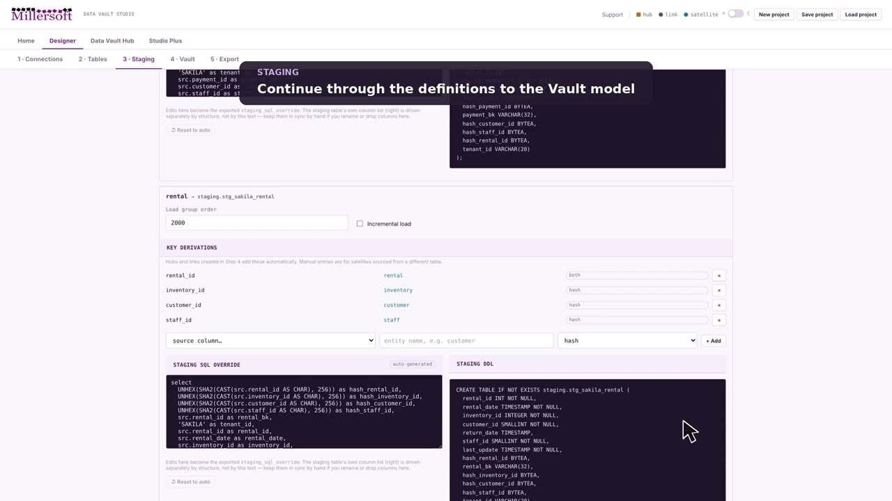 Watch Data Vault Studio in Action