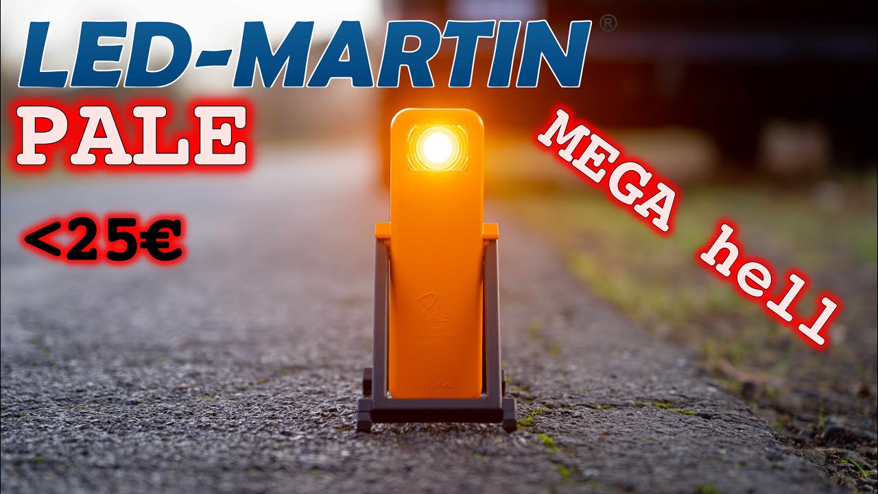 LED-Warnblinkleuchte PALE - max. Helligkeit | Schnellabsicherung |  Verkehrssicherung | LED-MARTIN®