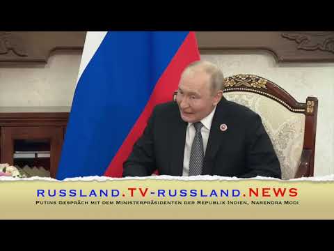 Putins Gespräch mit dem Ministerpräsidenten der Republik Indien, Narendra Modi