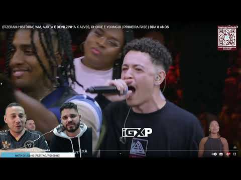 ALVES E ZEN REACT- (FIZERAM HISTÓRIA) WM, AJOTA E DEVILZINHA X ALVES, CHOICE E YOUNGUI | BDA 8 ANOS