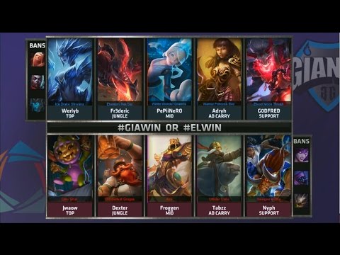 GIA vs EL Game 1 Highlights - GIANTS GAMING vs ELEMENTS - Week 5 EU LCS SUMMER 2015