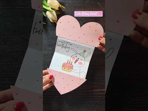 CUTE HANDMADE POP UP BIRTHDAY CARD!