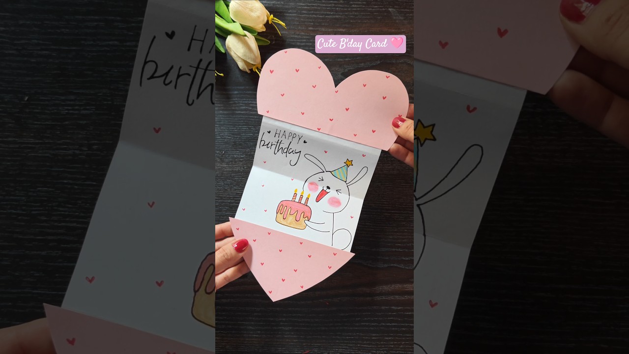 CUTE HANDMADE POP UP BIRTHDAY CARD!