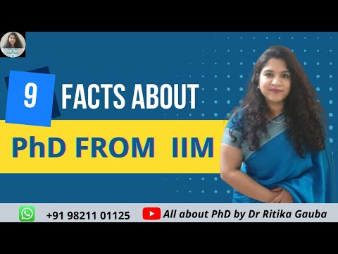 9 Facts About PhD From IIM