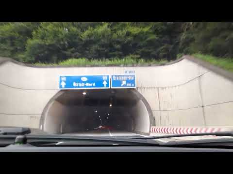 Autofahrt, Autobahn, Tunnel Gratkorn 1 und 2, Graz Umgebung, Steiermark, Austria