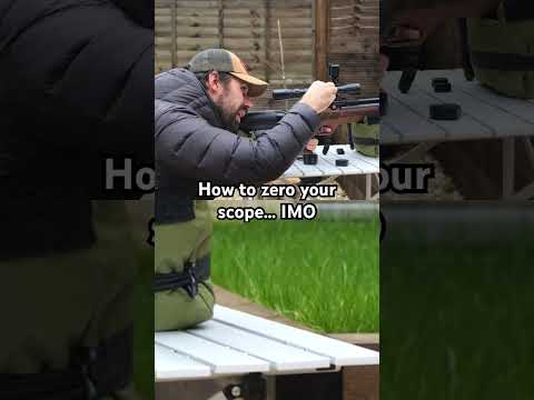 How to zero your scope really quickly. #sniper #gun #hunting