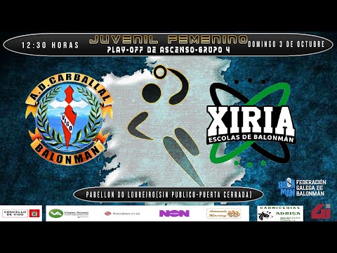 PLAY-OFF ASCENSO JUVENIL FEMENINA  CALFRIMA A.D. CARBALLAL - HIERROS VARELA URBIETA XIRIA