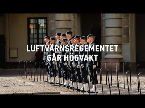 Luftvärnsregementet går högvakt