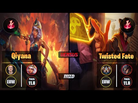 MagiFelix QIYANA (Mid) [Electrocute] VS TWISTED FATE - Challenger EUW Patch 11.8