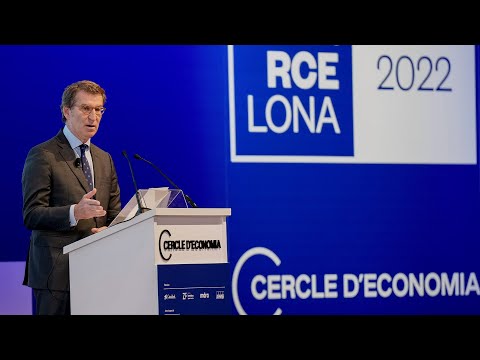 Alberto Núñez Feijóo interviene en las jornadas organizadas por el Cercle d’Economia en Barcelona