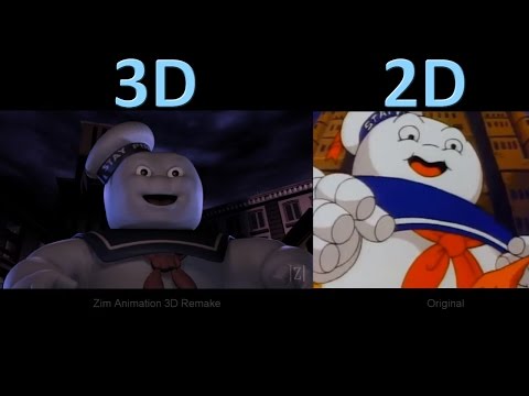 The Real Ghostbusters Intro - 3D Remake vs Original