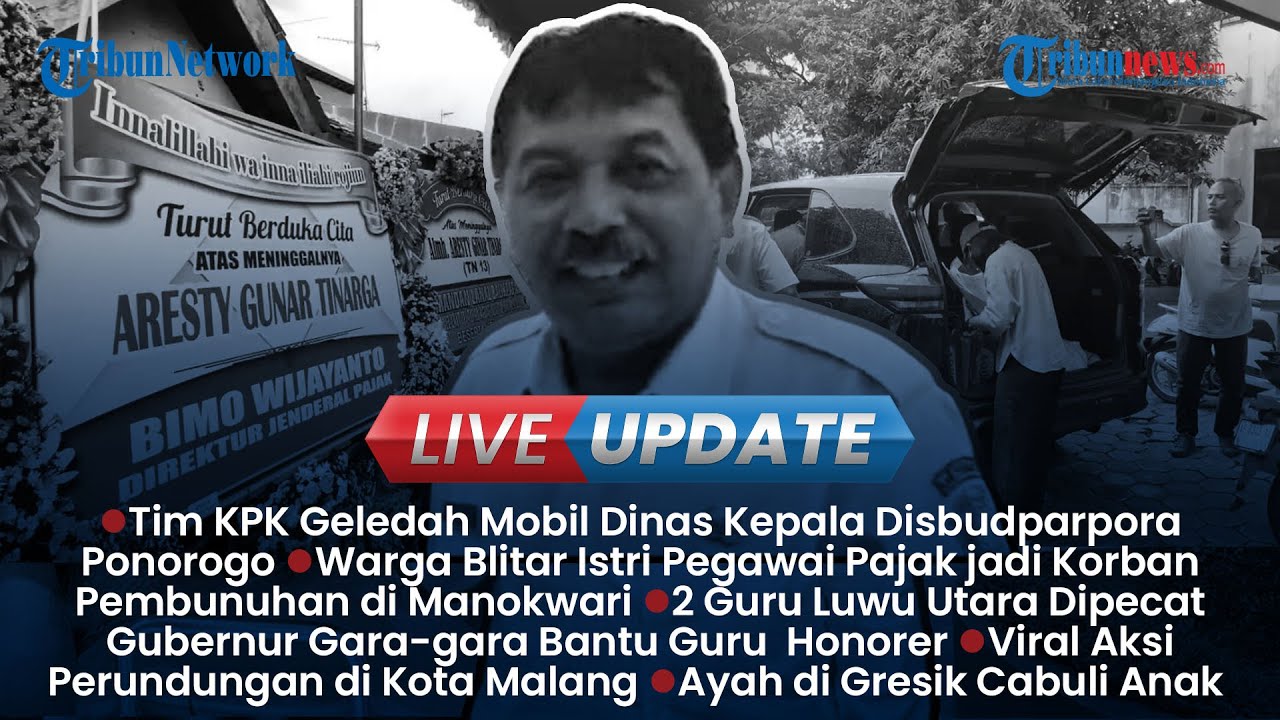 LIVE UPDATE: KPK Geledah Mobil Dinas Kepala Disbudparpora Ponorogo & Istri Pegawai Pajak Dimutilasi