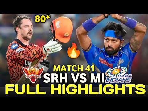 Mumbai Indians Vs Sunrisers Hyderabad IPL Match 41 Full Highlights 2026 | MI Vs SRH IPL