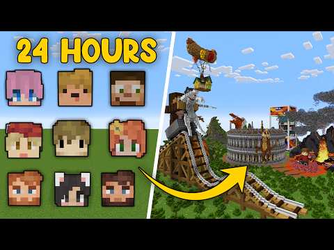 SmallishBeans - I Spent 24 Hours Building for Minecraft Youtubers!