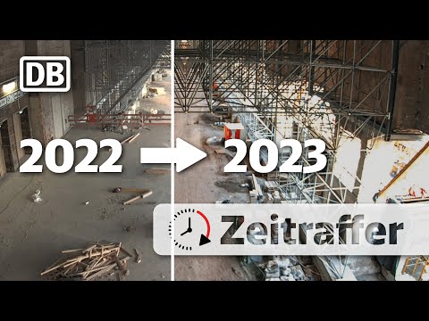 Bonatzbau wird saniert | Stuttgart 21, Zeitraffer 2022-2023