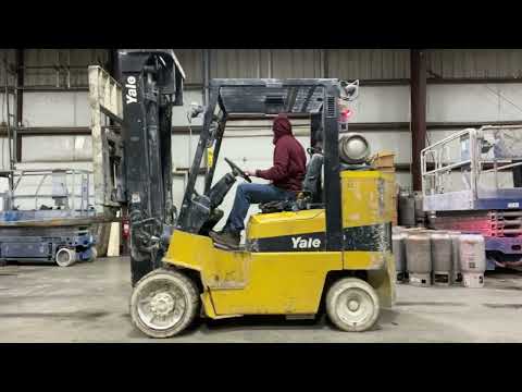 Yale 10,000-LB. Capacity Forklift, Model GLC100, S/N D818V01536B, LPG ...