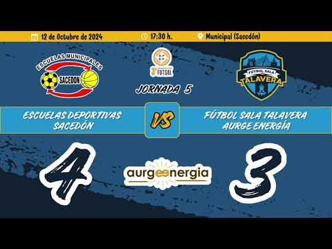 RESUMEN – ED Sacedón - FS Talavera Aurge Energía (3ª División - Grupo XVI – J5 - 24/25)