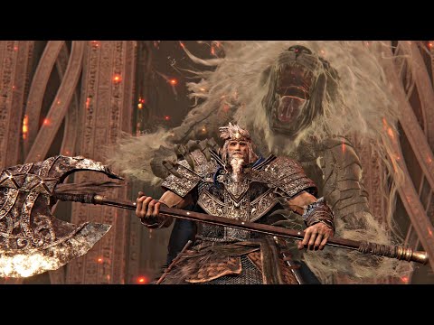 ELDEN RING - Godfrey The First Elden Lord Boss Fight & Epic Cutscene (4K Ultra HD) PS5