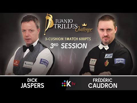 Juanjo Trilles 2012｜Dick JASPERS vs Frédéric CAUDRON - Session 3 (Race to 180 points)