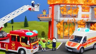 Playmobil Film deutsch: Schule & Familie im Krankenhaus + Feuerwehrmann Feuer auf Klo | Kinderserie