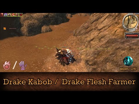 Drake Kabob, Drake Flesh Farmer -  Guild Wars Elementalist Farm E/Me - HM